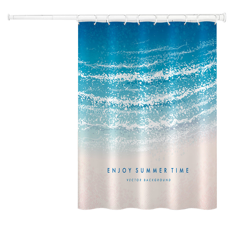 150x180cm Bathroom Shower Curtain Holiday Beach Series Mildew Resistant Shower Liner 150x180cm Bathroom Shower Curtain Holiday Beach Series Mildew Resistant Shower Liner